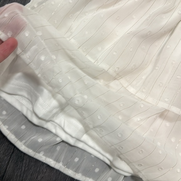 AQUA pure white lace tiered dress. Size M - Picture 7 of 13